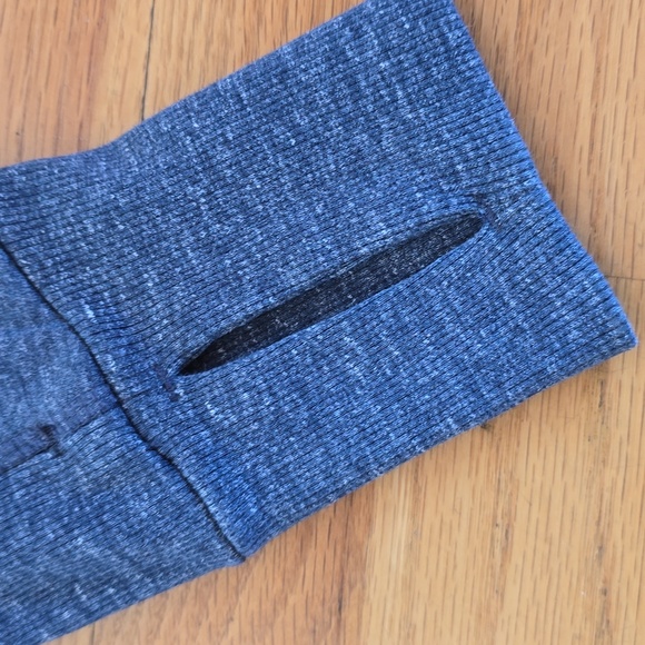 Athleta CYA Heathered Blue Hoodie Sweatshirt- M - Picture 4 of 12